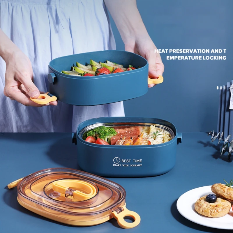 Double-Layer Stainless Steel Insulated Lunch Box Office School Salad Fruit Food Container Box for Students Kitchen Supplies
Double-Layer Stainless Steel Insulated Lunch Box Office School Salad Fruit Food Container Box for Students Kitchen Supplies
