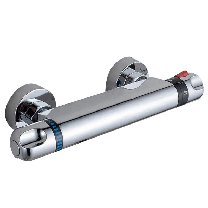 Thermostatic Shower Mixer Modern Thermostatic Bar Shower Mixer Valve Anti Scald Tap, Hot Cold Water Mixer Constant Temperature C
Thermostatic Shower Mixer Modern Thermostatic Bar Shower Mixer Valve Anti Scald Tap, Hot Cold Water Mixer Constant Temperature C