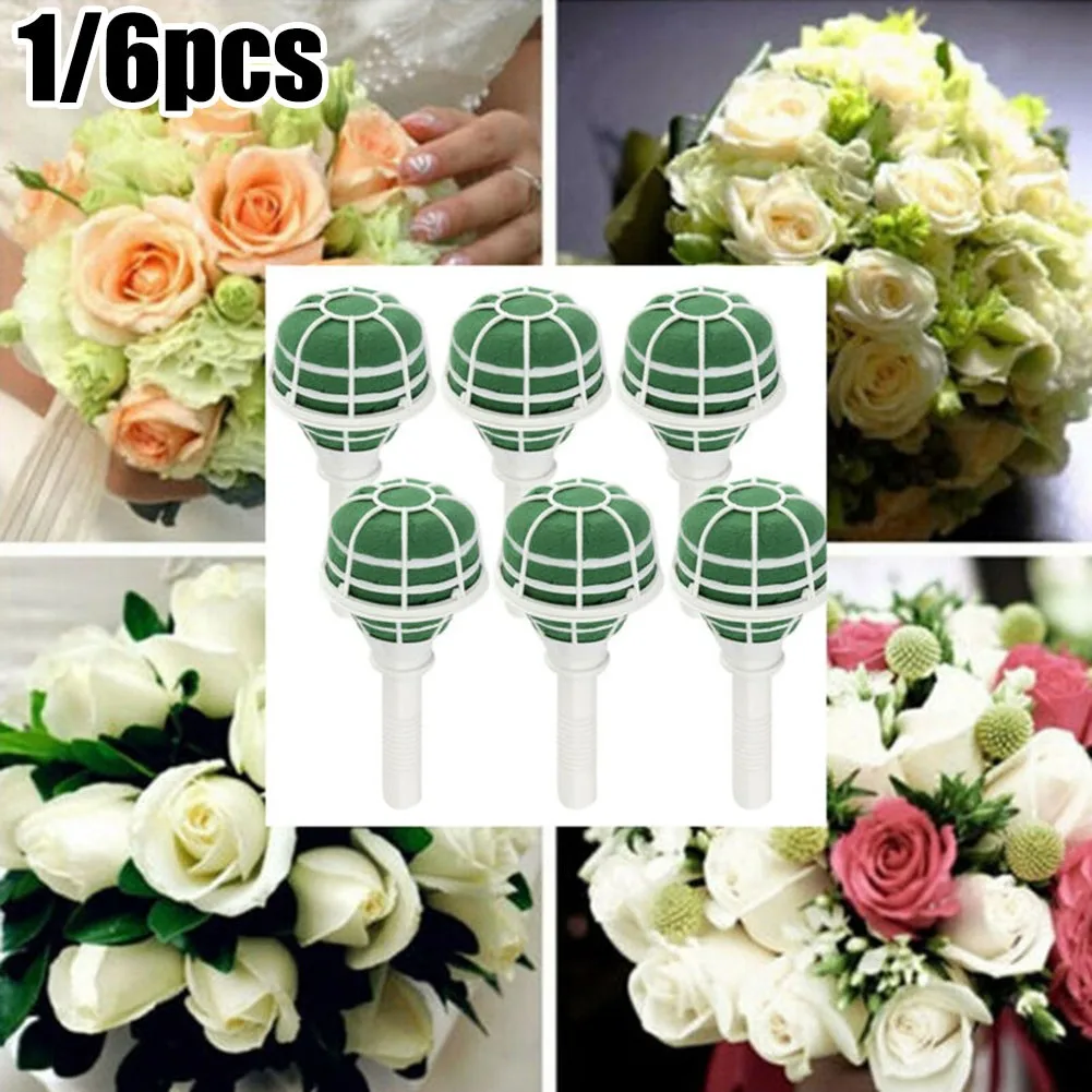 1/6Pcs DIY Wedding Bridal Rose Posy Oasis Wet Foam Floral Bouquet Handle Flower Holder Decoration Gadgets Fashion Party Supplies
1/6Pcs DIY Wedding Bridal Rose Posy Oasis Wet Foam Floral Bouquet Handle Flower Holder Decoration Gadgets Fashion Party Supplies