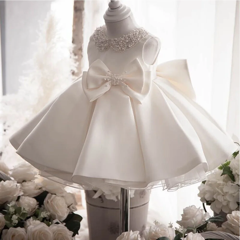 Puffy Satin Bead Ball Gown Flower Girl Dresses Long Sleeve Girl Princess Dress Illusion Girl Wedding Party Dress First Communion
Puffy Satin Bead Ball Gown Flower Girl Dresses Long Sleeve Girl Princess Dress Illusion Girl Wedding Party Dress First Communion