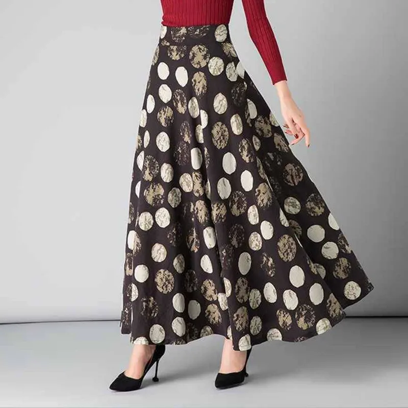 Mom Cotton and Linen Printed Long Skirt Women Vintage Plus Size Elastic High Waist Maxi Skirt Female Pocket Big swing Streetwear
Mom Cotton and Linen Printed Long Skirt Women Vintage Plus Size Elastic High Waist Maxi Skirt Female Pocket Big swing Streetwear