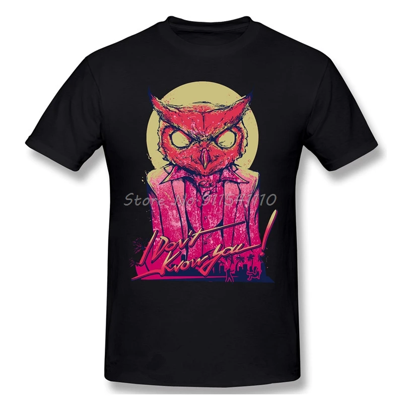Hotline Miami - Rasmus Print Cotton T-Shirt Owl Cat Animal For Men Fashion Streetwear
Hotline Miami - Rasmus Print Cotton T-Shirt Owl Cat Animal For Men Fashion Streetwear