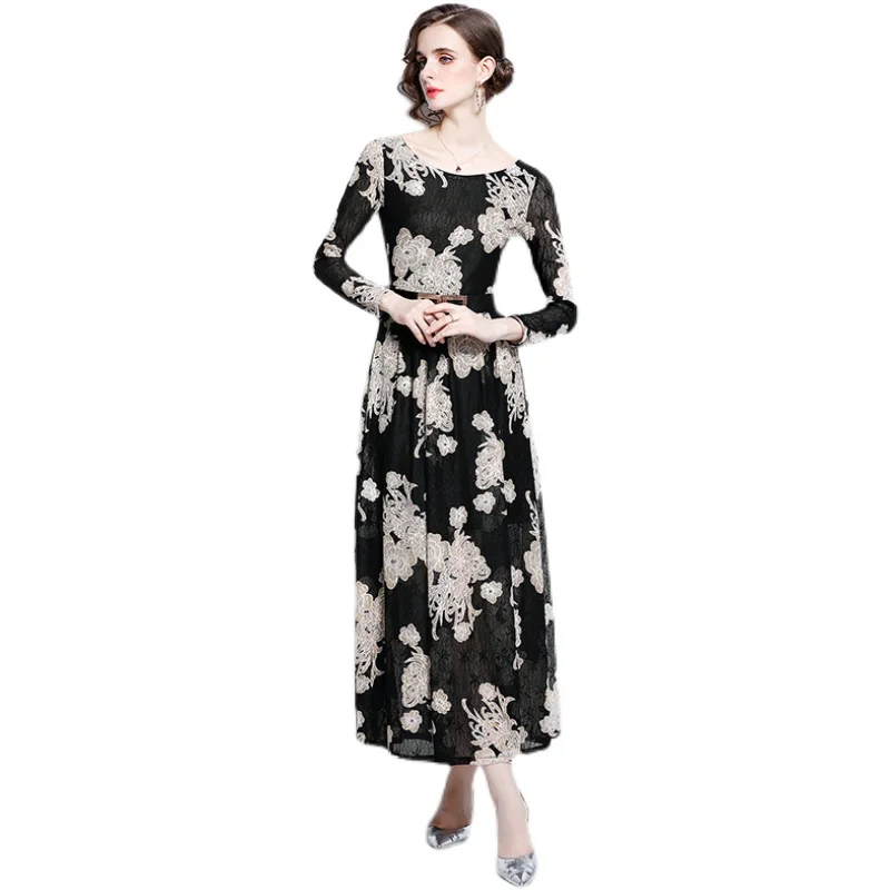 Simgent Black Lace Embroidery Dress Women Maxi Long Sleeve Flared Dresses 2021 New Autumn Clothing Vestidos SG18293
Simgent Black Lace Embroidery Dress Women Maxi Long Sleeve Flared Dresses 2021 New Autumn Clothing Vestidos SG18293