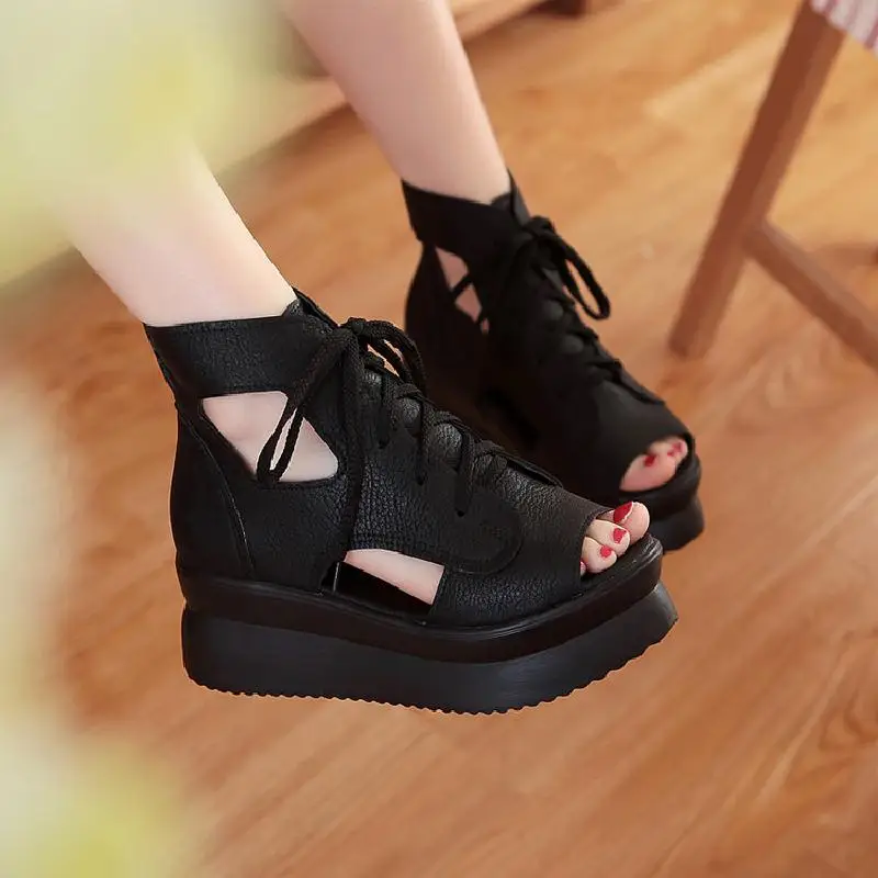 XJRHXJR 2021 Women Gladiator Wedges Sandals Lace Up Hallow Out Sandals Summer Party Club Shoes Women Sandals Size 34-39 White
XJRHXJR 2021 Women Gladiator Wedges Sandals Lace Up Hallow Out Sandals Summer Party Club Shoes Women Sandals Size 34-39 White