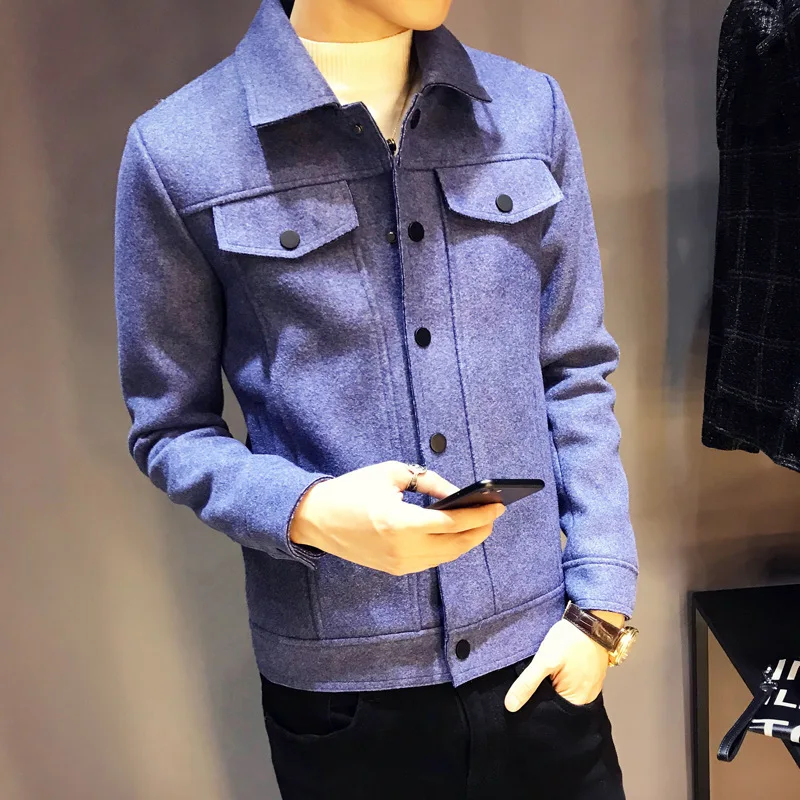 Handsome male cloth coat lapels cultivate one's morality clothes qiu dong men jacket
Handsome male cloth coat lapels cultivate one's morality clothes qiu dong men jacket