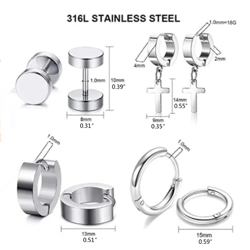 20 Pcs Stainless Steel Huggie Hinged Hoop Earrings Kpop Korean Hoop Dangle Earrings Kit for Women Men Fashion Unisex Jewerly
20 Pcs Stainless Steel Huggie Hinged Hoop Earrings Kpop Korean Hoop Dangle Earrings Kit for Women Men Fashion Unisex Jewerly