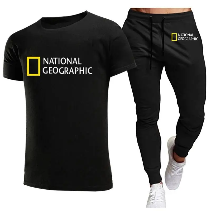 Summer National Geographic T-shirt + pants men's suit track suit sportswear track suit men's short-sleeved T-shirt 2-piece set
Summer National Geographic T-shirt + pants men's suit track suit sportswear track suit men's short-sleeved T-shirt 2-piece set