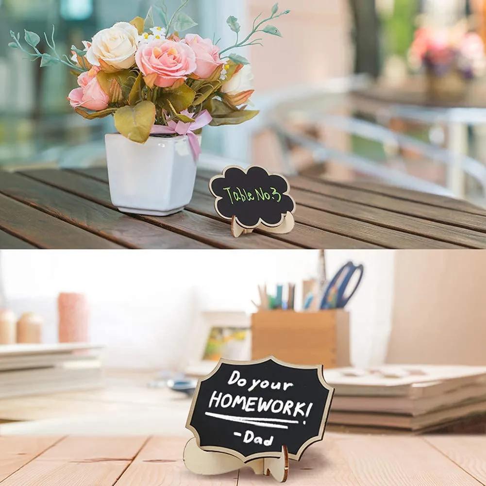 10pcs Wooden Mini Blackboards With Stands Chalkboards Sign Restaurant Cake Shop Message Table Stand Party Boutiques Decor
10pcs Wooden Mini Blackboards With Stands Chalkboards Sign Restaurant Cake Shop Message Table Stand Party Boutiques Decor