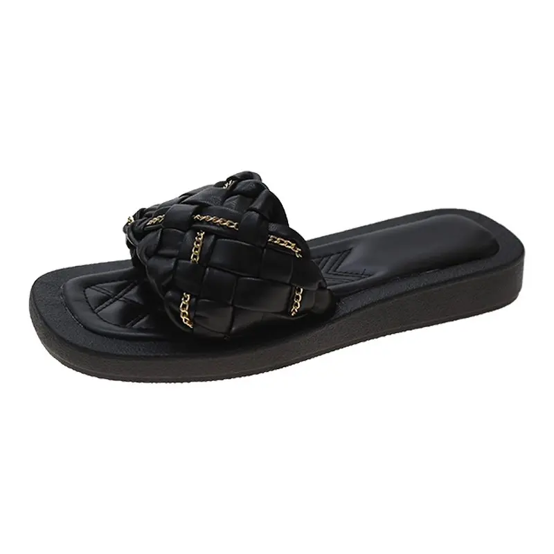Flat Shoes Female Summer Clogs Woman Ladies' Slippers Low Luxury Slides Pantofle Cross-Tied Beach Soft Designer 2021 Fashion Nar
Flat Shoes Female Summer Clogs Woman Ladies' Slippers Low Luxury Slides Pantofle Cross-Tied Beach Soft Designer 2021 Fashion Nar
