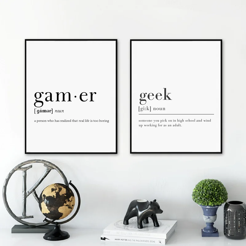 Gamer Definition Wall Art Canvas Painting Pictures Funny Geek Definition Nerd Humor Canvas Prints And Poster Home Room Decor
Gamer Definition Wall Art Canvas Painting Pictures Funny Geek Definition Nerd Humor Canvas Prints And Poster Home Room Decor