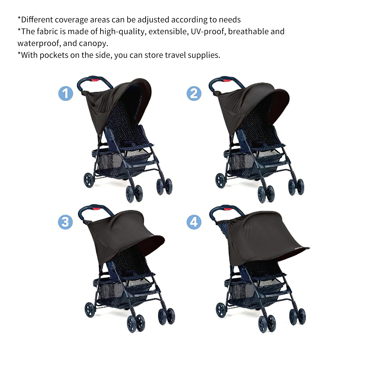 Baby Stroller Accessories Carriage Sun Shade Kids Stroller Sunshade Cover Prams Windproof Hood Canopy Cover Stroller Sun Visor
Baby Stroller Accessories Carriage Sun Shade Kids Stroller Sunshade Cover Prams Windproof Hood Canopy Cover Stroller Sun Visor