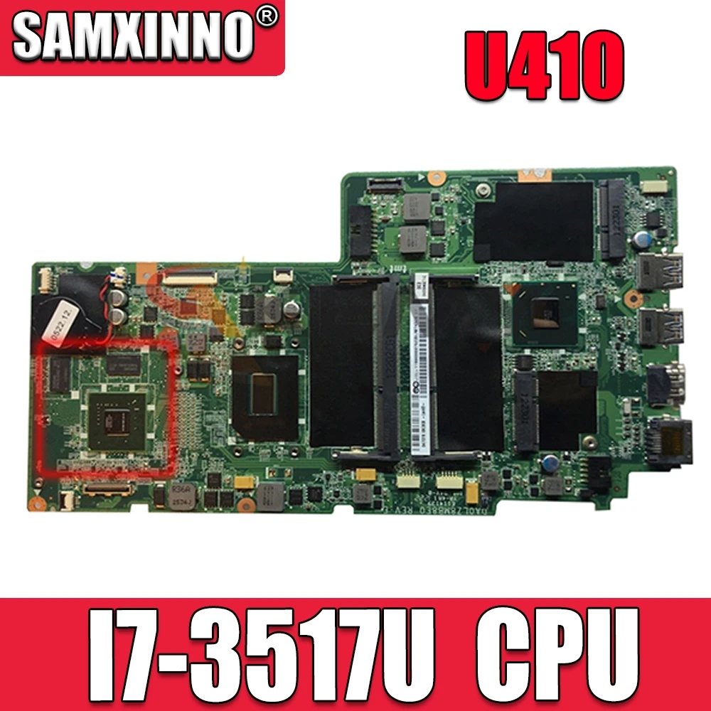 Для Lenovo IdeaPad U410 Материнская плата ноутбука Процессор: I7-3517 1,9G DA0LZ8MB8E0 REV:E FRU 90000897
Для Lenovo IdeaPad U410 Материнская плата ноутбука Процессор: I7-3517 1,9G DA0LZ8MB8E0 REV:E FRU 90000897