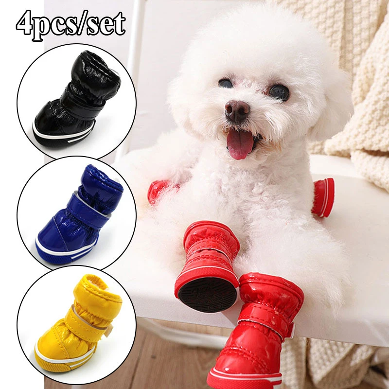 4 Pcs/Sets Winter Dog Shoes For Small Dogs Warm Fleece Puppy Pet Shoes Waterproof Dog Snow Boots Chihuahua Yorkie Teddy Shoes
4 Pcs/Sets Winter Dog Shoes For Small Dogs Warm Fleece Puppy Pet Shoes Waterproof Dog Snow Boots Chihuahua Yorkie Teddy Shoes