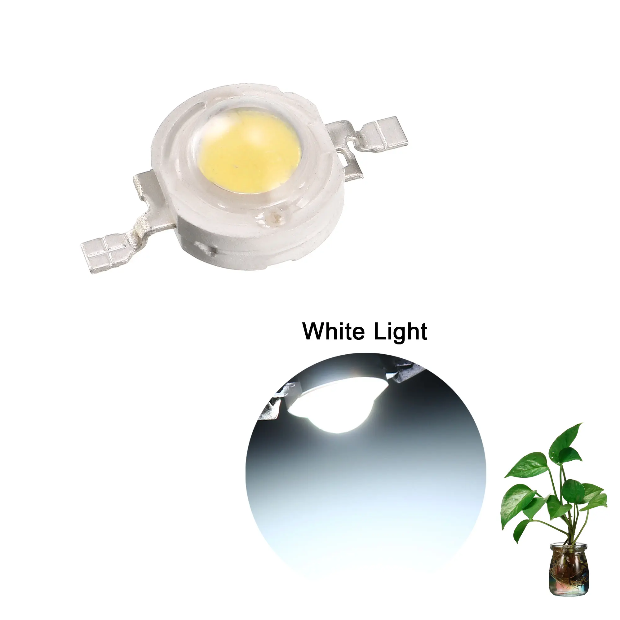 uxcell LED Chip Board 1W Full Spectrum Plant Grow Light DC3-3.2V 300-350mA 380-840nm White Light 10Pcs for DIY Indoor Flower
uxcell LED Chip Board 1W Full Spectrum Plant Grow Light DC3-3.2V 300-350mA 380-840nm White Light 10Pcs for DIY Indoor Flower