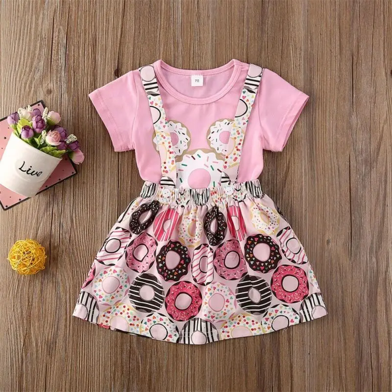 CANIS Summer Newborn Baby Girls Short Sleeve Top Ruffles Donuts Printed Skirts Outfit Clothes Set
CANIS Summer Newborn Baby Girls Short Sleeve Top Ruffles Donuts Printed Skirts Outfit Clothes Set
