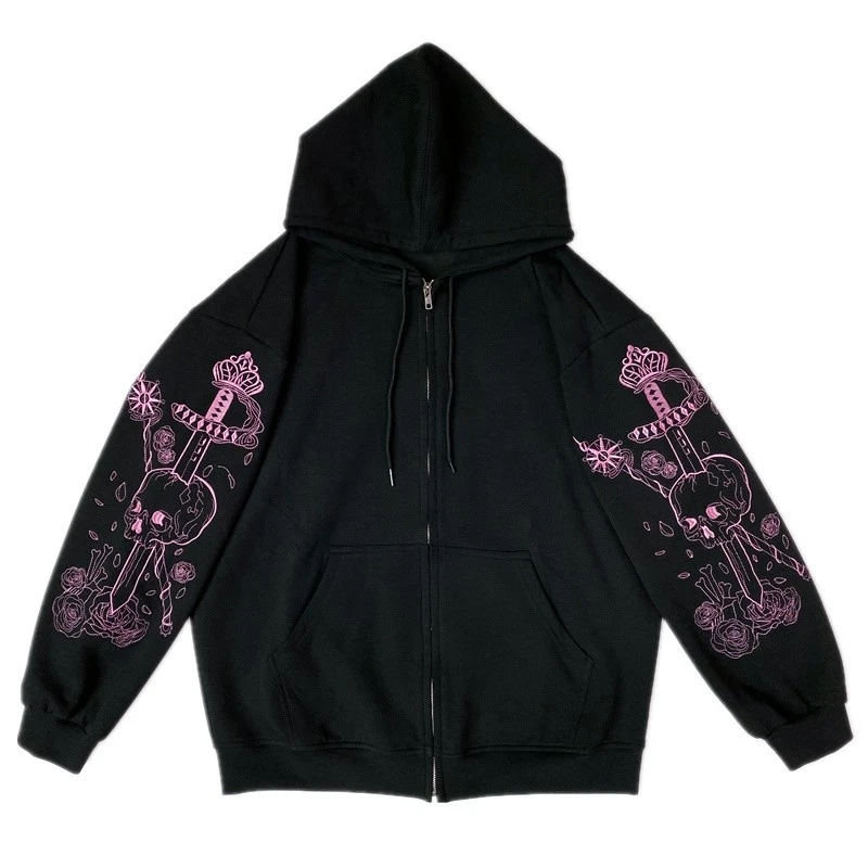 Embroidered Ins Korean Coat Women Loose 2021 New Hoodie Clothes Cardigan Women's Jacket Y2k Harajuku Gothic Women's Jacket
Embroidered Ins Korean Coat Women Loose 2021 New Hoodie Clothes Cardigan Women's Jacket Y2k Harajuku Gothic Women's Jacket