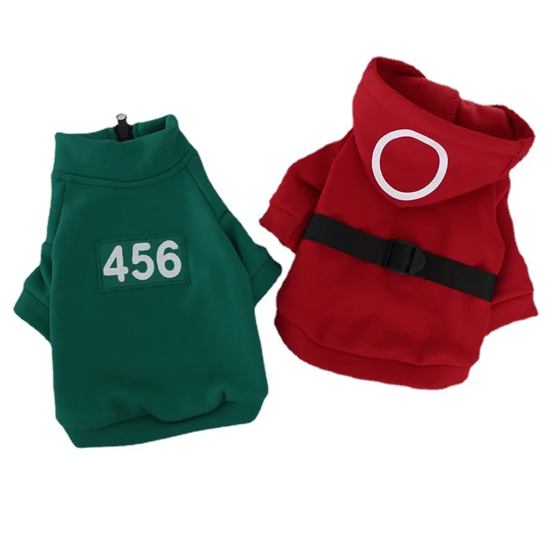 Корейский ТВ сериал игра кальмар 456 Толстовка для собак одежда костюм для маленьких собак пальто куртка свитер для домашних собак зимняя те...
Корейский ТВ сериал игра кальмар 456 Толстовка для собак одежда костюм для маленьких собак пальто куртка свитер для домашних собак зимняя те...