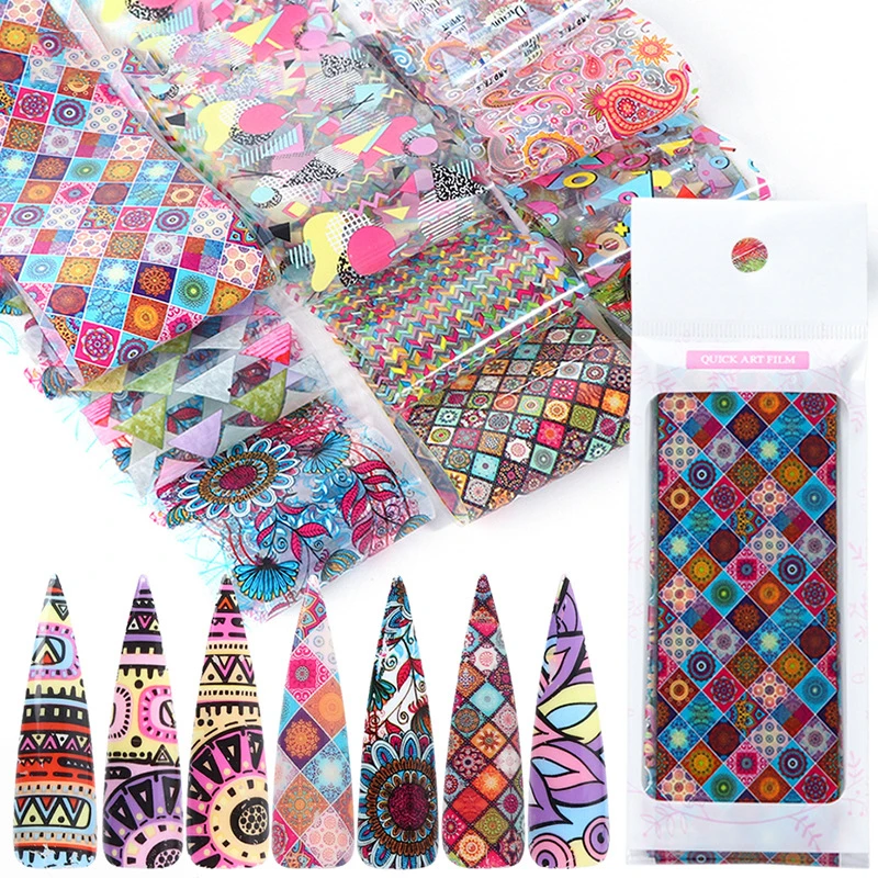 10pcs Colorful Nail Foil Set Adhesive Decals Wraps Stickers Nail Art Transfer Foils Decorations Manicure Sliders
10pcs Colorful Nail Foil Set Adhesive Decals Wraps Stickers Nail Art Transfer Foils Decorations Manicure Sliders