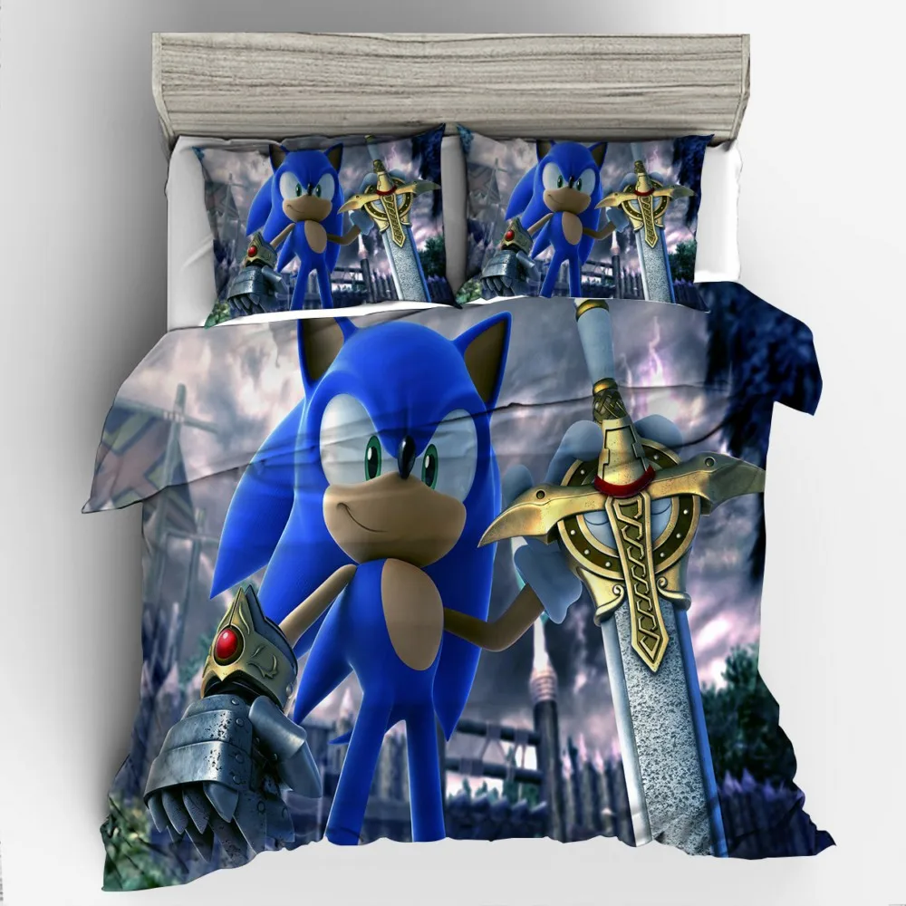 3D Printed Sonic Cartoon Character Decoration Boys and Girls Bedroom Bedding Quilt Cover and Pillowcase Comforter Bedding Set
3D Printed Sonic Cartoon Character Decoration Boys and Girls Bedroom Bedding Quilt Cover and Pillowcase Comforter Bedding Set