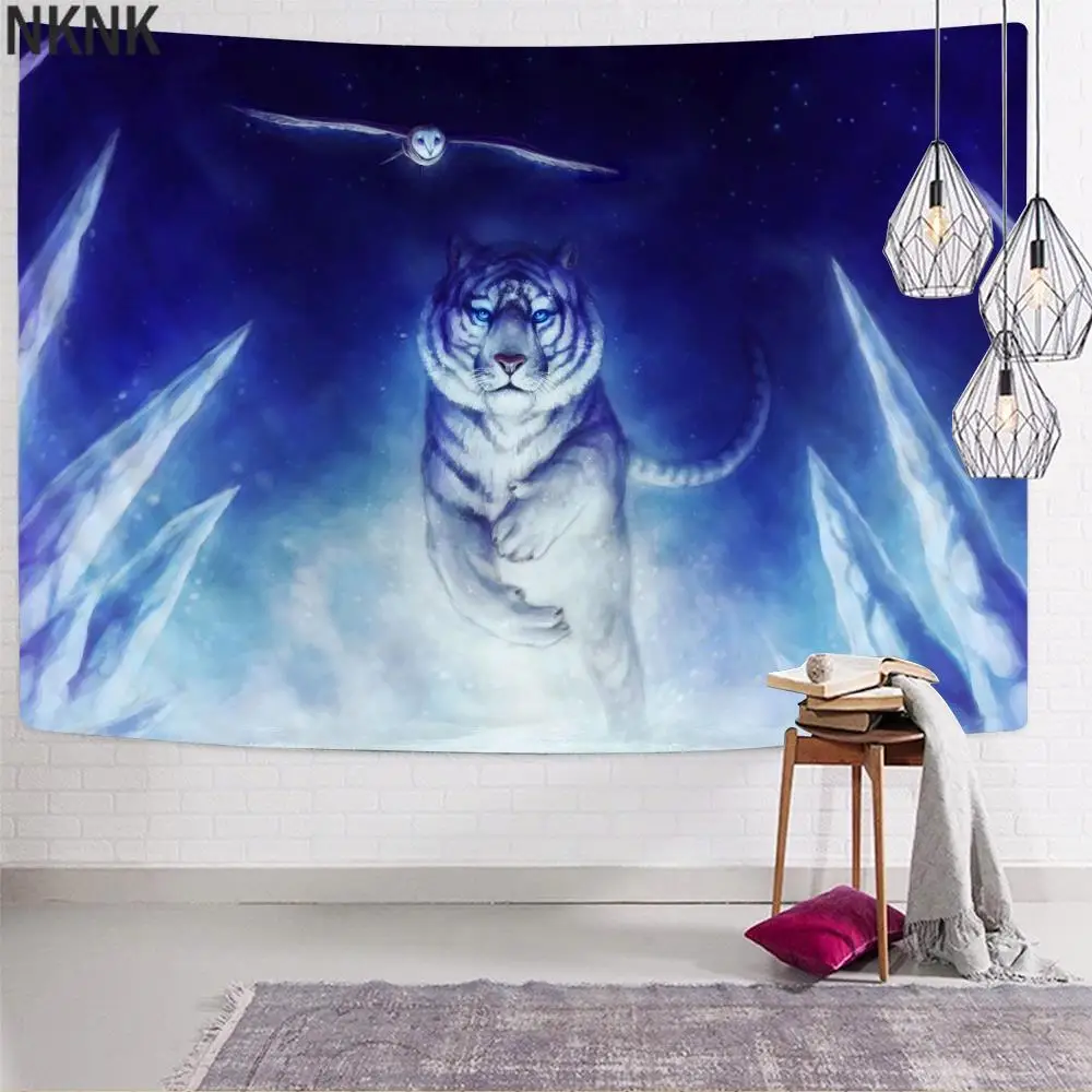 NKNK Brand Tiger Tapestry Animal Wall Tapestry Night Rug Wall Landscape Tapestries Wall Hanging Boho decor Hippie Printed
NKNK Brand Tiger Tapestry Animal Wall Tapestry Night Rug Wall Landscape Tapestries Wall Hanging Boho decor Hippie Printed