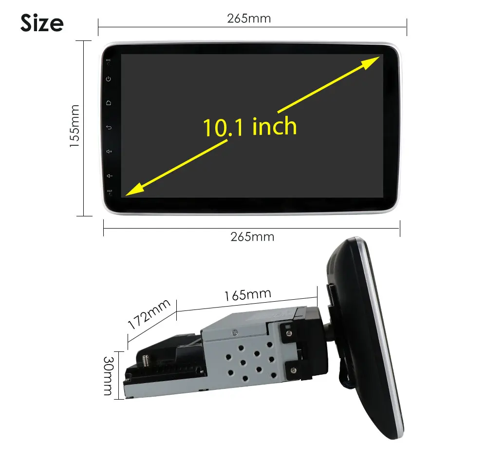 10.1'' Android 10 Quad Core Car GPS Radio Multimedia Player Navigation Universal 360 Rotatable Stereo Wifi 4G BT SWC Mirror-link
10.1'' Android 10 Quad Core Car GPS Radio Multimedia Player Navigation Universal 360 Rotatable Stereo Wifi 4G BT SWC Mirror-link