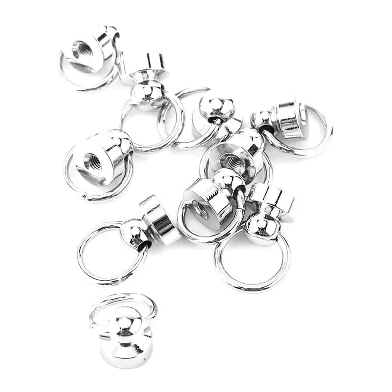 10 Rivets With Ring, Silver Brass Round Head Screw Set For Art And Leather Crafts Diy
10 Rivets With Ring, Silver Brass Round Head Screw Set For Art And Leather Crafts Diy