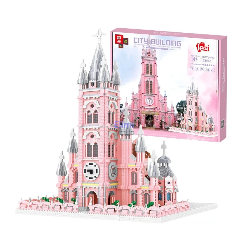 7000pcs LEZI Mini Blocks World Architecture Pink Church Building Diamond Bricks Toy for Adults Gift Birthday Present 8052
7000pcs LEZI Mini Blocks World Architecture Pink Church Building Diamond Bricks Toy for Adults Gift Birthday Present 8052