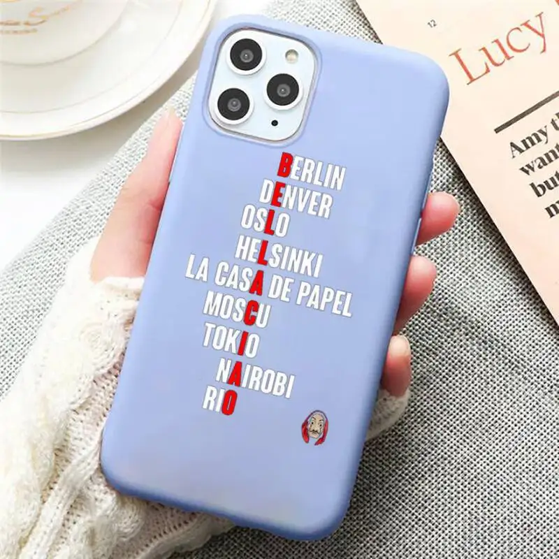 Spain TV Money Heist House Paper Phone Case Candy Color Blue for iPhone 11 12 pro XS MAX 8 7 6 6S Plus X 5S SE 2020 XR
Spain TV Money Heist House Paper Phone Case Candy Color Blue for iPhone 11 12 pro XS MAX 8 7 6 6S Plus X 5S SE 2020 XR