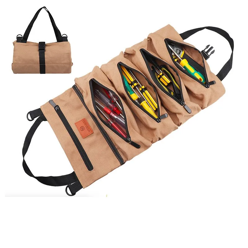 Canvas Rolling Tool Bag Roll Multi-Purpose Tool Roll Up Bag Wrench Roll Pouch Hanging Tool Zipper Carrier Tote
Canvas Rolling Tool Bag Roll Multi-Purpose Tool Roll Up Bag Wrench Roll Pouch Hanging Tool Zipper Carrier Tote