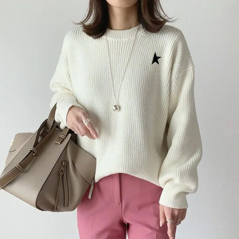 2021 New Knitted Top Sweater Solid Color Japanese And Korean Autumn Characteristic Style Long-sleeved O-neck Casual For Women
2021 New Knitted Top Sweater Solid Color Japanese And Korean Autumn Characteristic Style Long-sleeved O-neck Casual For Women