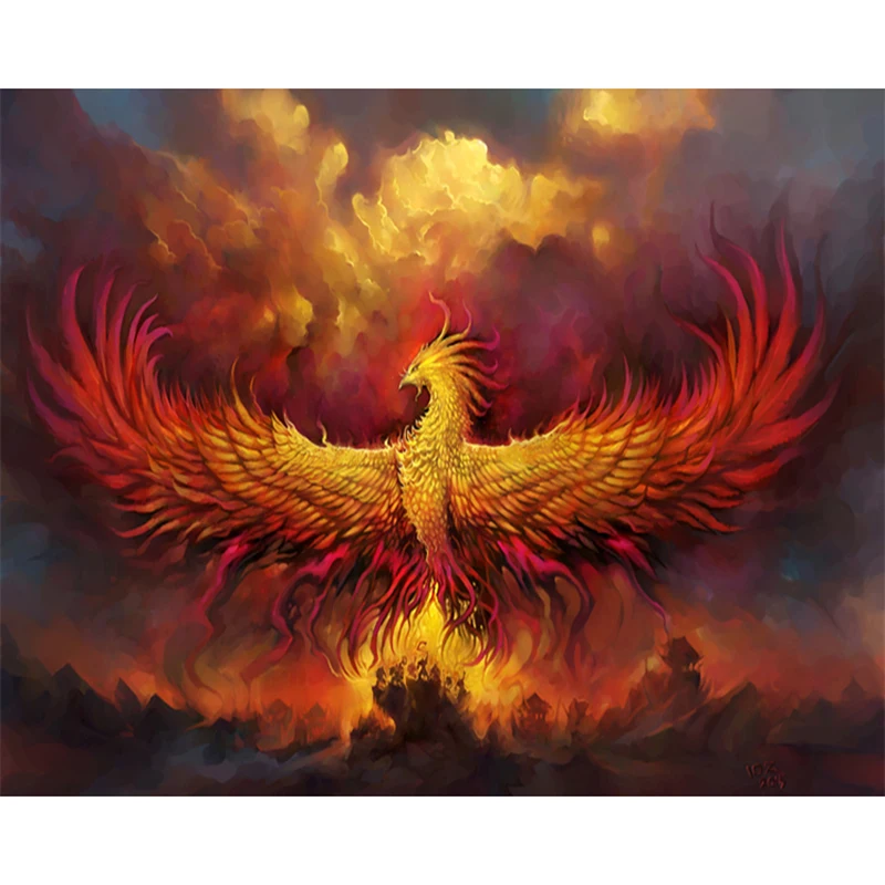 5D Diamond Mosaic Painting Fire Phoenix DIY Diamond Painting Cross Stitch Full Painting Art Mural
5D Diamond Mosaic Painting Fire Phoenix DIY Diamond Painting Cross Stitch Full Painting Art Mural