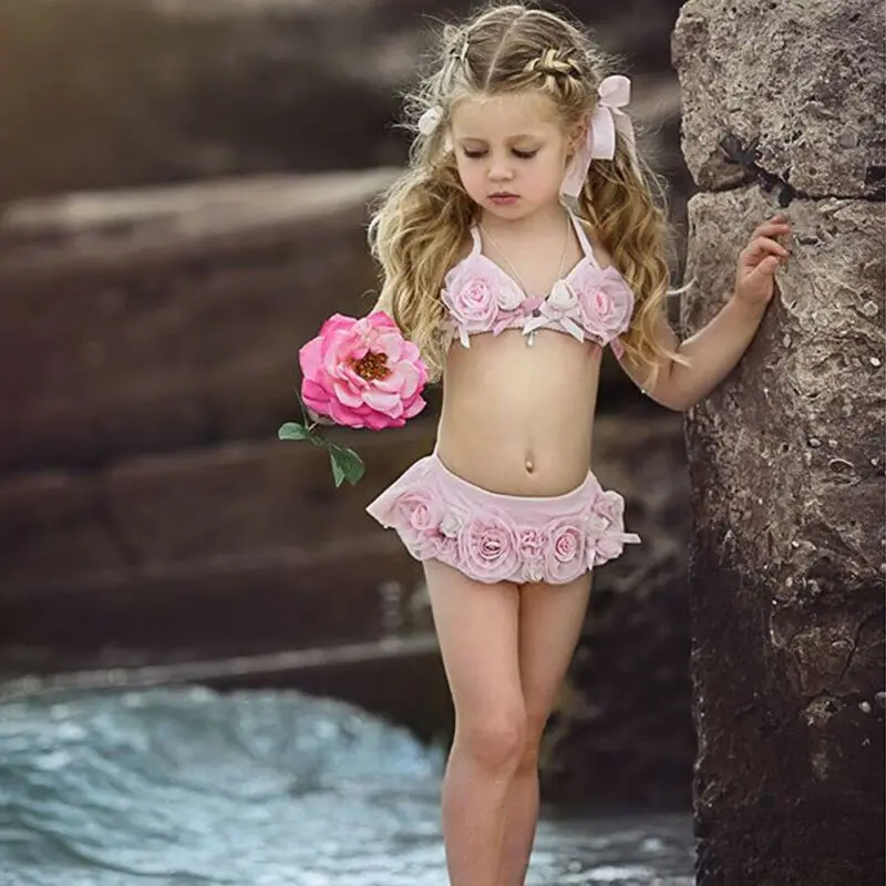 Baby Girls Toddler Kid Floral Swimwear Swimsuit Bikini Set Bathing Tankini Halter Bandage Backless Two Pieces Suit
Baby Girls Toddler Kid Floral Swimwear Swimsuit Bikini Set Bathing Tankini Halter Bandage Backless Two Pieces Suit