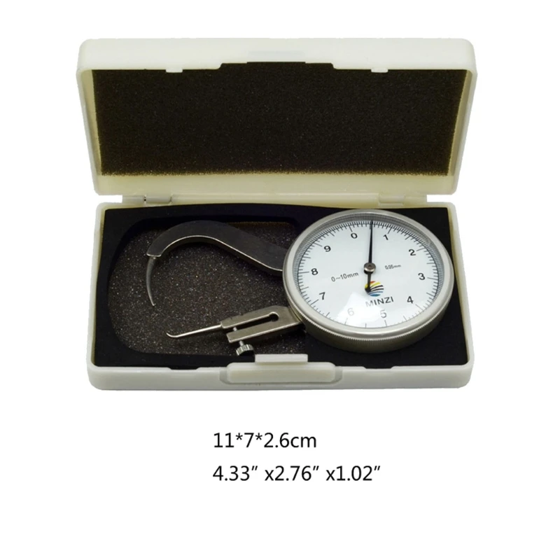M6CF Dial Thickness Meter Tester Dial Thickness Gauge Thickness Caliper Cone Head Measuring Gage Tool Caliper
M6CF Dial Thickness Meter Tester Dial Thickness Gauge Thickness Caliper Cone Head Measuring Gage Tool Caliper