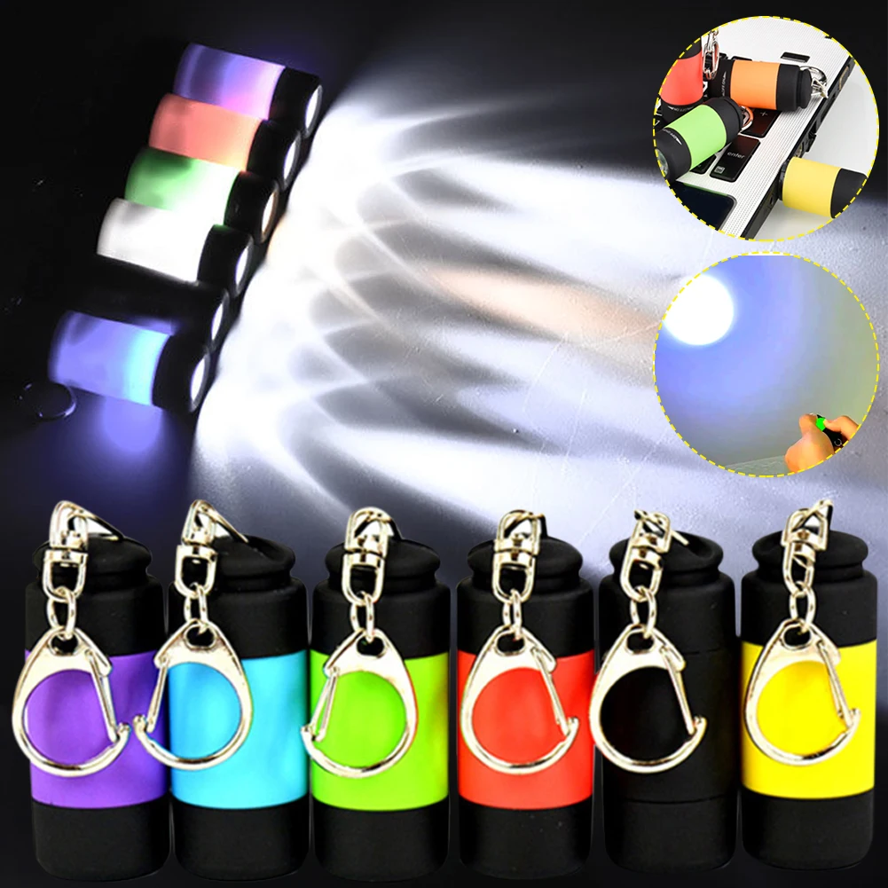1PC Mini Keychain Pocket Torch USB Rechargeable LED Light Flashlight Lamp Waterproof Small Pocket Torch Light for Camping
1PC Mini Keychain Pocket Torch USB Rechargeable LED Light Flashlight Lamp Waterproof Small Pocket Torch Light for Camping