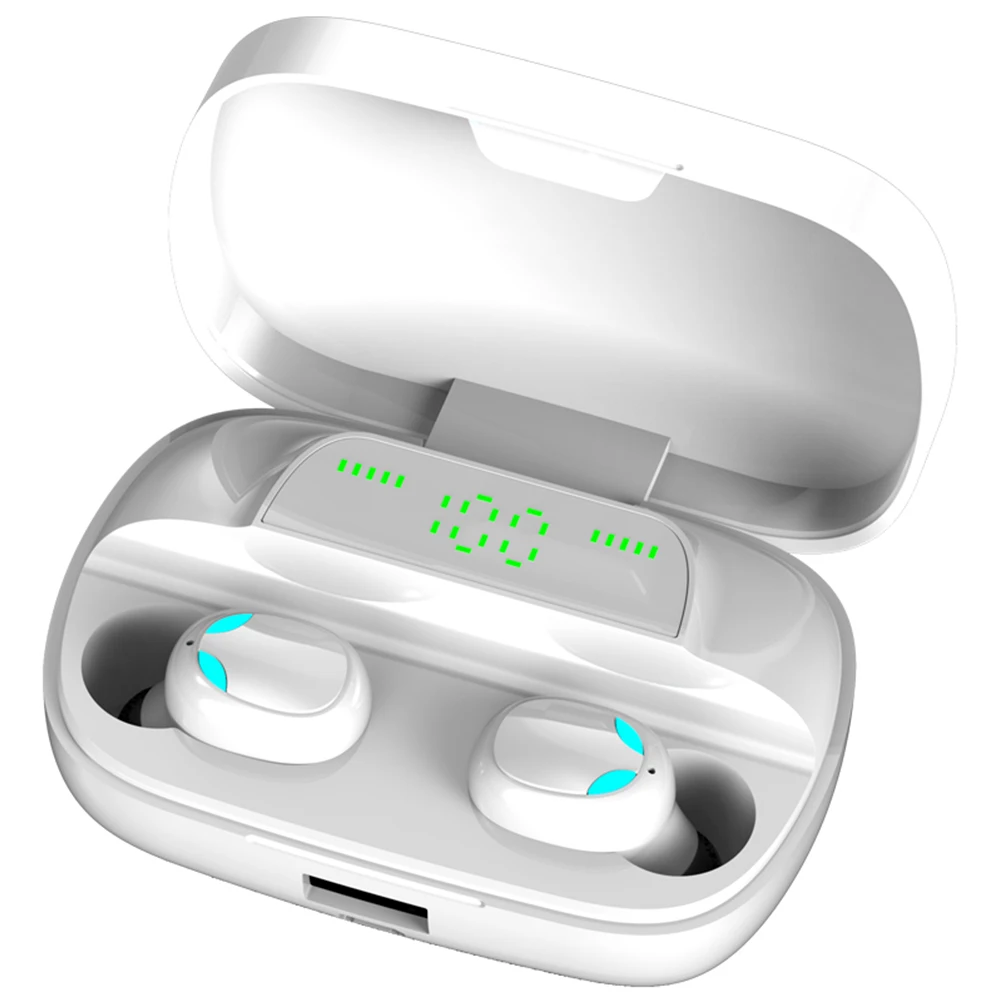 Bluetooth 5.0 Stereo Earphone Wireless IPX7 Waterproof ABS Touch Earbuds Headset 3500mAh Battery LED Display Type-c Charge Case
Bluetooth 5.0 Stereo Earphone Wireless IPX7 Waterproof ABS Touch Earbuds Headset 3500mAh Battery LED Display Type-c Charge Case