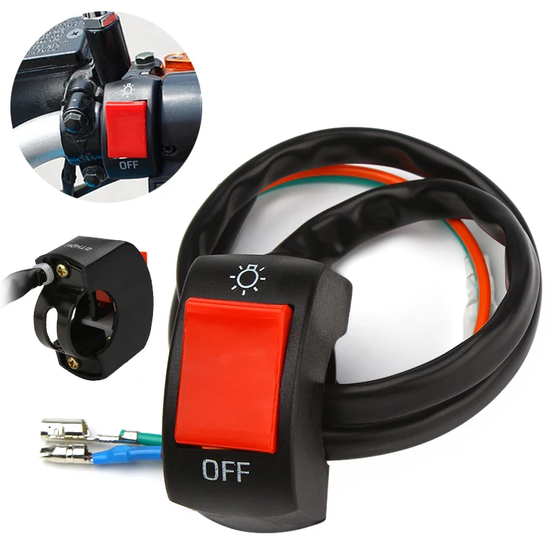 Light Handlebar Switch ON/OFF Motorcycle Accessories Button on Off Button Headlight ON-OFF Kill Switch
Light Handlebar Switch ON/OFF Motorcycle Accessories Button on Off Button Headlight ON-OFF Kill Switch
