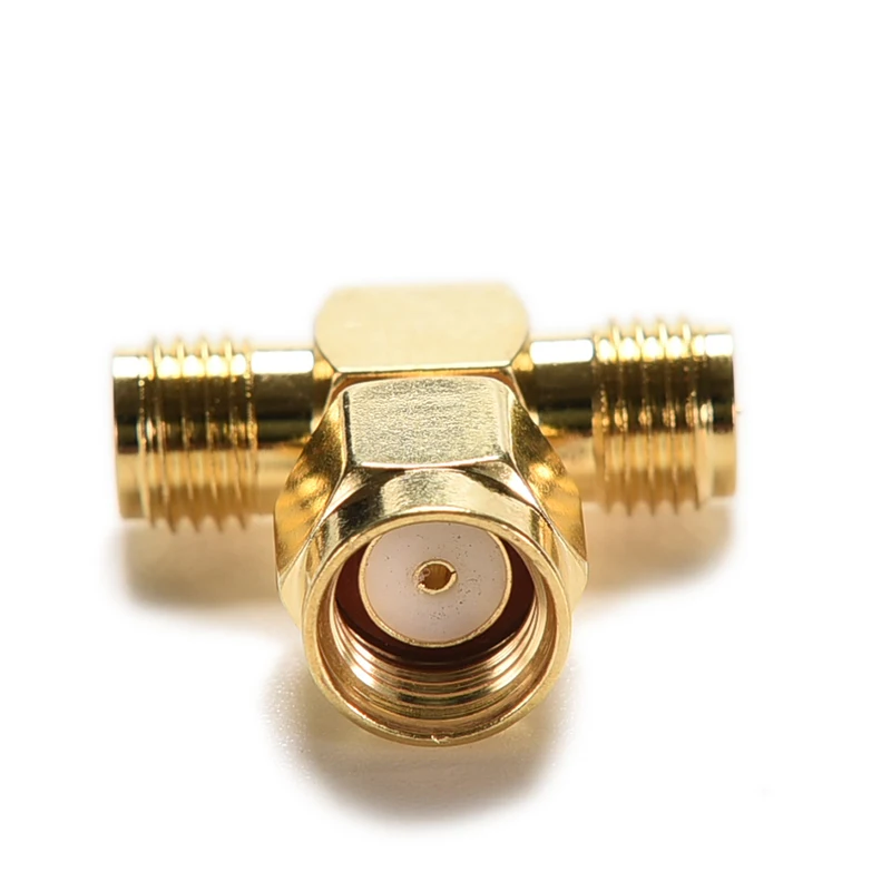 1PC Triple 1M2F Adapter RP.SMA jack male to 2 RP-SMA plug female T RF connector
1PC Triple 1M2F Adapter RP.SMA jack male to 2 RP-SMA plug female T RF connector
