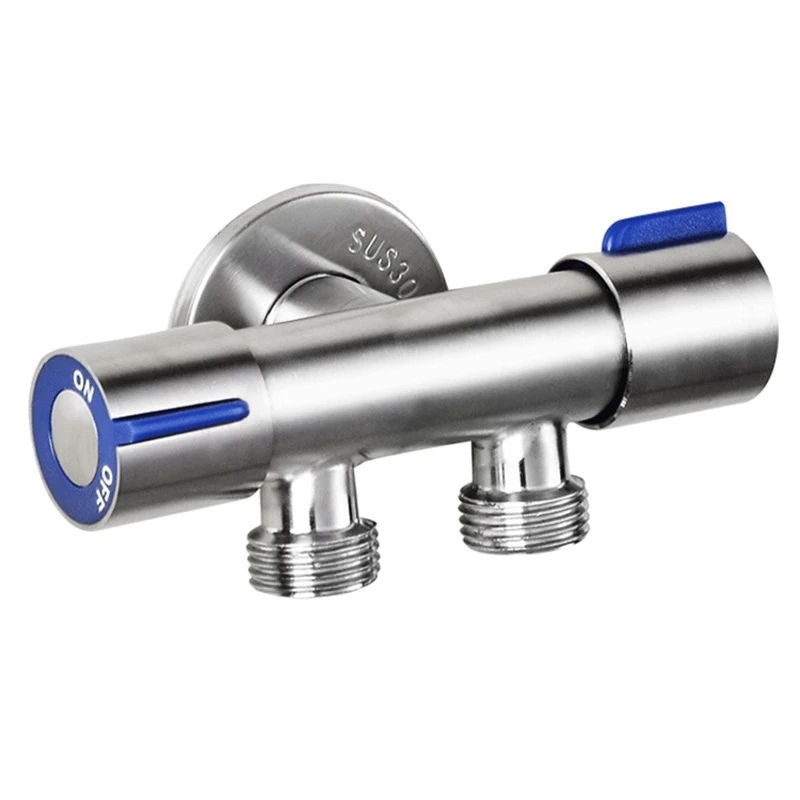 G1/2 x 1/2 304 Stainless Steel One Into Two Three-Way Angle Valve, Double Handle Double Control Single Cold Multi-Function Fauce
G1/2 x 1/2 304 Stainless Steel One Into Two Three-Way Angle Valve, Double Handle Double Control Single Cold Multi-Function Fauce