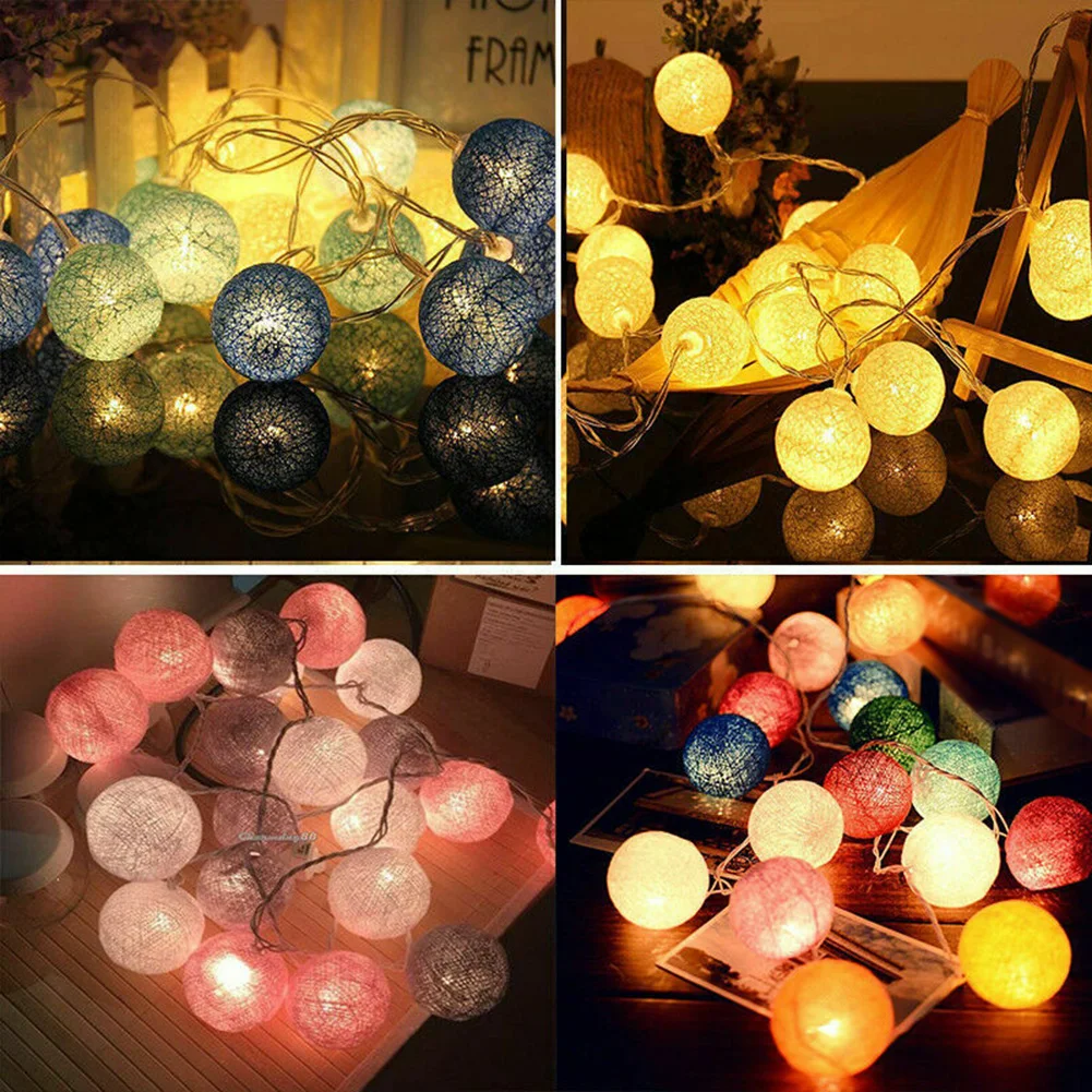 220V LED Globe Garland Cotton Ball String Fairy Lights Home Wedding Room Party Decor Cotton Thread Ball
220V LED Globe Garland Cotton Ball String Fairy Lights Home Wedding Room Party Decor Cotton Thread Ball