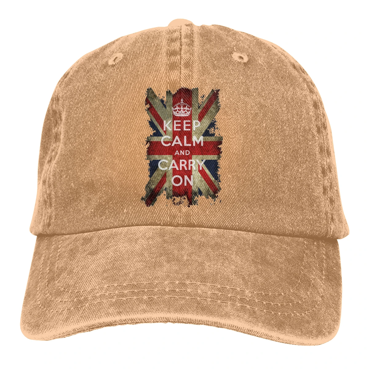 

Vintage Keep Calm And Carry On And Union Jack The Baseball Cap Peaked capt Sport Unisex Outdoor Custom ww2 WWII World War 2 Hats