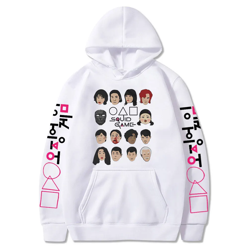 Squid Game Hoodie Unisex Long Sleeve Pullover Women Men's Tracksuit 2021 Korea Tv Series Fashion Clothes Plus Size Oversized Top
Squid Game Hoodie Unisex Long Sleeve Pullover Women Men's Tracksuit 2021 Korea Tv Series Fashion Clothes Plus Size Oversized Top