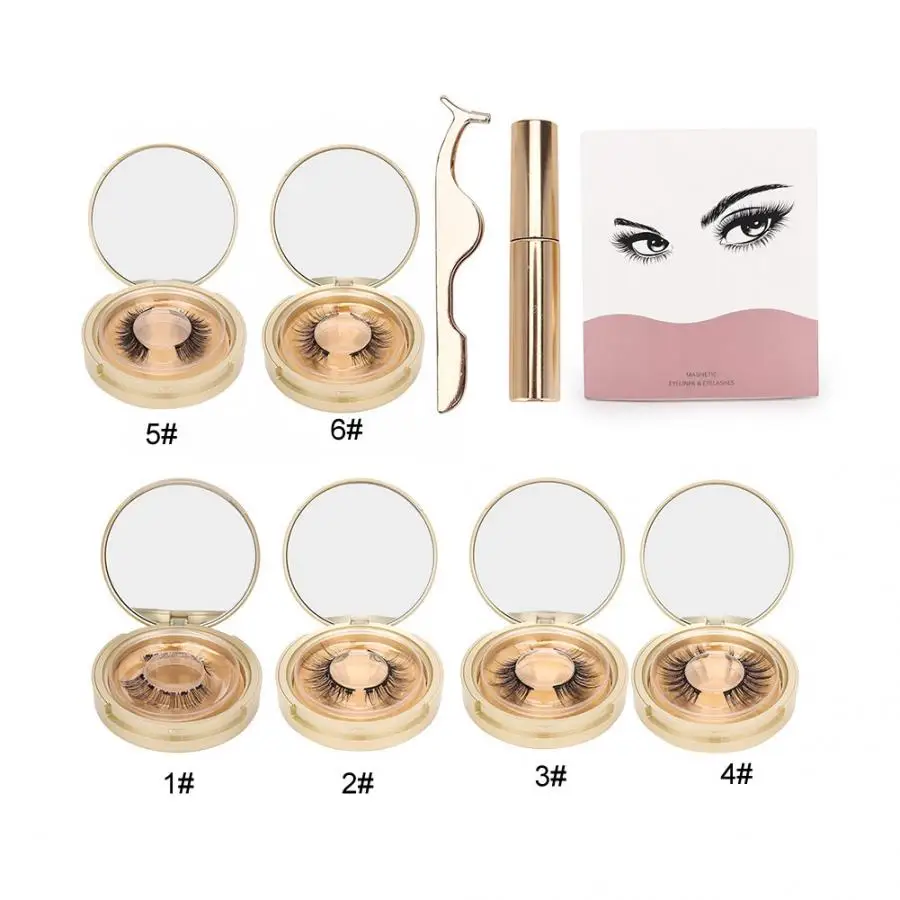 Magnetic Liquid Eyeliner Eyelashes Kit Waterproof Long-lasting Eyelash Curler Reusable Cosmetic Falses Eyelash Eyeliner Pen Sets
Magnetic Liquid Eyeliner Eyelashes Kit Waterproof Long-lasting Eyelash Curler Reusable Cosmetic Falses Eyelash Eyeliner Pen Sets