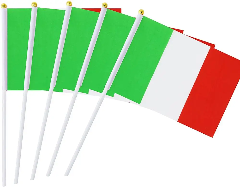 Italy Hand Held Small Italy Flag National Country Flags Party Decorations Supplies for Parades World Cup International Festival 
Italy Hand Held Small Italy Flag National Country Flags Party Decorations Supplies for Parades World Cup International Festival