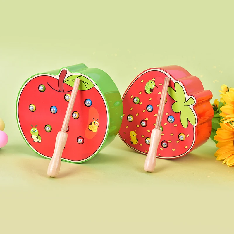Baby Wooden Toys 3D Puzzle Early Childhood Educational Toys Catch Worm Game Color Cognitive Magnetic Strawberry Apple 
Baby Wooden Toys 3D Puzzle Early Childhood Educational Toys Catch Worm Game Color Cognitive Magnetic Strawberry Apple