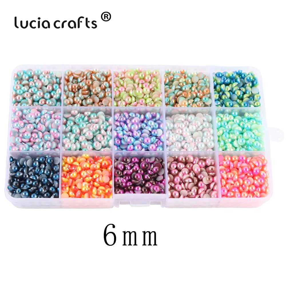 Lucia Crafts Acrylic Half Round Imitation Pearl Loose Beads Jewelry Crafts Garment Clothes Headwear Bags Hats Decor F0210
Lucia Crafts Acrylic Half Round Imitation Pearl Loose Beads Jewelry Crafts Garment Clothes Headwear Bags Hats Decor F0210