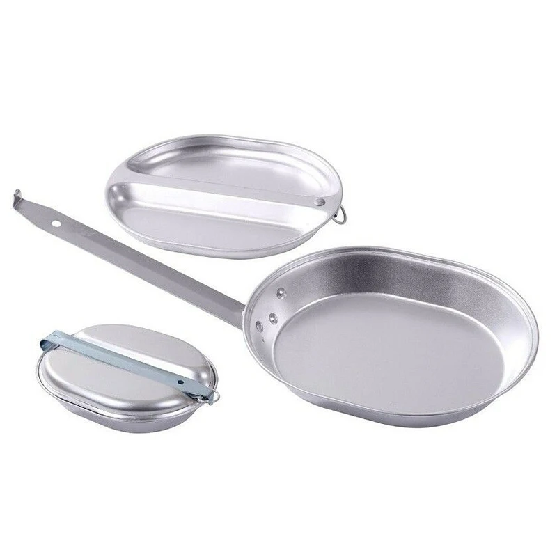 2 In 1 Frying Pan Ad Plate Camping Mess Kit Outdoor Travel Cookware Military Cooking Pan Box Metal
2 In 1 Frying Pan Ad Plate Camping Mess Kit Outdoor Travel Cookware Military Cooking Pan Box Metal