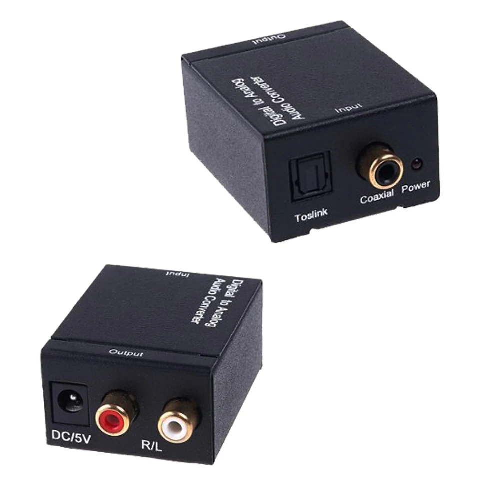 Digital to Analog Audio Converter Digital Optical CoaxCoaxialToslink to Analog RCA L/R Audio Converter Adapter Amplifier
Digital to Analog Audio Converter Digital Optical CoaxCoaxialToslink to Analog RCA L/R Audio Converter Adapter Amplifier