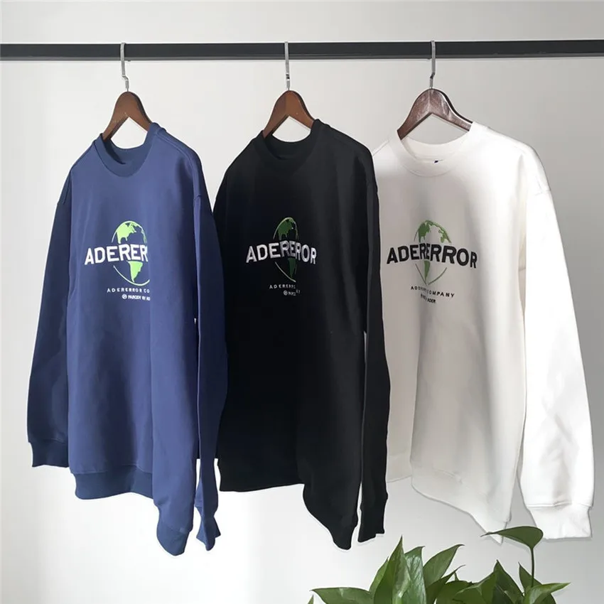 Earth Embroidery Ader Error Sweatshirts Men Women Loose Oversize Black Blue White Adererror Pullovers
Earth Embroidery Ader Error Sweatshirts Men Women Loose Oversize Black Blue White Adererror Pullovers