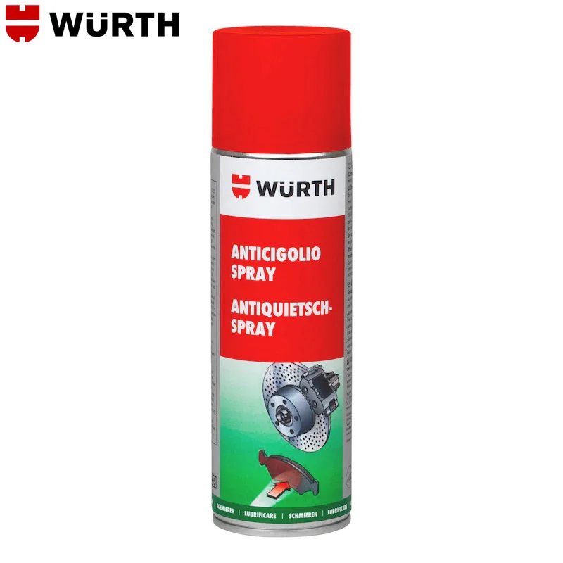 Wurth Anti-squeal Spray for Brakes 0890106, Stops Disc Brakes Squealing, Use for Brake Pads, 300ml, Wuerth
Wurth Anti-squeal Spray for Brakes 0890106, Stops Disc Brakes Squealing, Use for Brake Pads, 300ml, Wuerth