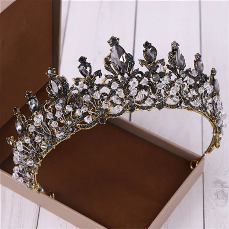 Baroque retro rhinestone crown wedding banquet headdress headband crown wedding gift party gift
Baroque retro rhinestone crown wedding banquet headdress headband crown wedding gift party gift